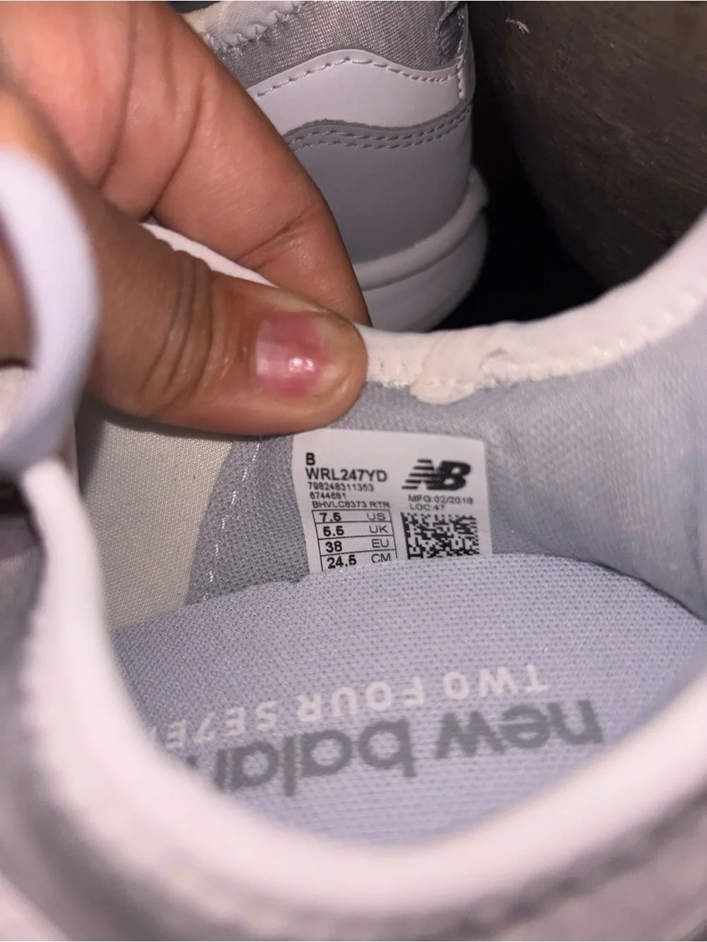 New Balance Women's Light Gray Athletic Sneakers